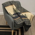 thumbnail image 5 of Donna Sharp Bear Walk Plaid Decorative Lodge Throw, 5 of 5