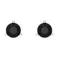 thumbnail image 3 of 0.5 Ct Round Cut Studs Black Natural Onyx 18K White Solid Solid Gold Everyday Dainty Earrings Screw Back, 3 of 7