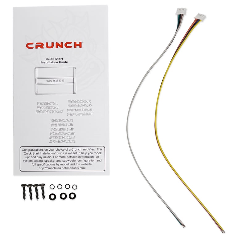 Crunch PD4000.4 4000w 4-Channel Pro Power Car Audio Amplifier