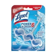 Lysol Power & Fresh 6 Automatic Toilet Bowl Cleaner, Atlantic Fresh, 1ct