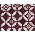 thumbnail image 5 of oneOone Rayon Maroon Fabric Floral & Tiles Moroccan Sewing Craft Projects Fabric Prints By Yard 56 Inch Wide, 5 of 5