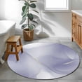 thumbnail image 3 of Purple Marble Round Area Rug 3Ft Washable Small Circle Rugs for Kitchen Entryway, Modern Minimalism Abstract Aesthetic Art Non-Slip Carpet Floor Mats Indoor Outdoor Carpet Runner Aesthetic Home Decor, 3 of 8