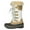BEIGE/WHITE, variant on DREAM PAIRS Women's Winter Comfort DP Warm Faux Fur Lined Mid Calf Snow Boots DP-AVALANCHE BEIGE/WHITE Size 5
