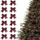 thumbnail image 1 of 12pc Christmas Decorations 9cm Mini Small Christmas Tree Hanging Ornaments, 1 of 8