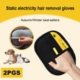 thumbnail image 7 of Pawchum Pet Hair Remover Glove for Dogs and Cats, Reusable Deshedding Grooming Mitt, Black, 2 Pack, 7 of 7
