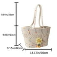 thumbnail image 3 of Sacs Hobo en Crochet Doux pour Femmes, Grande Capacité, Sac sous l'Aisselle, Pochette pour Femme, 3 of 9