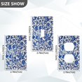 thumbnail image 4 of Switch Panel Switch Decoration 2.76x4.53x0.28 Inches Unused Outlet Cover Switch Plate Wall Plates Living Room Kitchen Bedroom Study Switches Blue Flower, 4 of 8