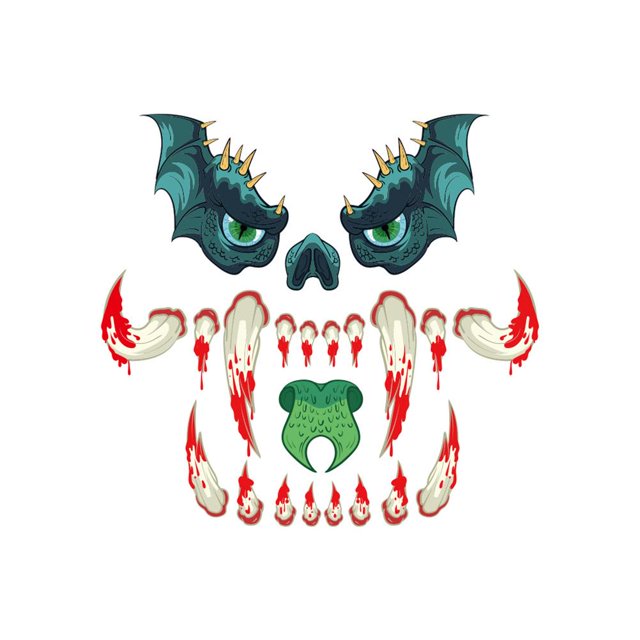 Del Monstruo De Halloween Etiqueta De La Pared De La Puerta Del Horror Para La Decoración De Halloween Speravity HA042932-01