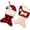 Beige, variant on Pet Christmas Stockings Buffalo Plaid Large Fish Shaped Bow Pets Christmas Stockings for Christmas Tree Home Party Decorations