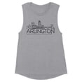 thumbnail image 1 of Skyline Arlington Virginia Women's Muscle Tank 2X-Large Heather Grey, 1 of 5