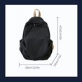 thumbnail image 2 of Women's canvas bag, men's and women's large capacity leisure backpack, men's and women's travel backpack (Green,One Size), 2 of 7