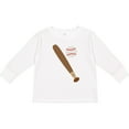 thumbnail image 3 of Inktastic Baseball Bat and Ball Boys or Girls Long Sleeve Toddler T-Shirt, 3 of 5