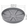 thumbnail image 2 of Uxcell 6 Inch Plant Saucers Tray, Durable Plastic Round Flower Pot Drip Tray, White 2Pcs, Grey 6 Inch, 2 of 5