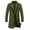 Green, variant on Trench Coat Qiggri Man Fashion Long Sleeve Leisure Outerwear Long Coat Jackets Casual Outwear