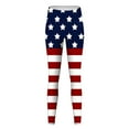 thumbnail image 3 of Gibobby Leggings de yoga para mujer Pantalones de cintura alta estampados para mujer Medias Compresión Yoga Fitness Leggings de cintura alta(Rojo de la sandía,G), 3 of 4