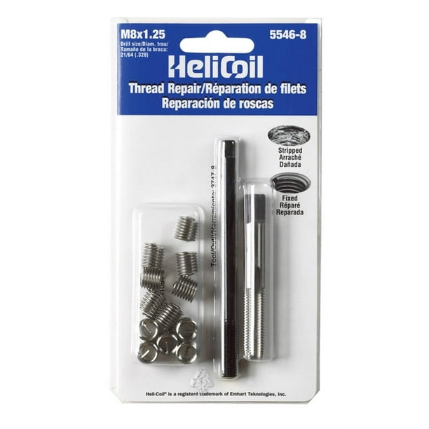HeliCoil 11/4 in. Stainless Steel Thread Repair Kit M8