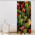 thumbnail image 2 of Cactus Waterproof Bathroom Curtains Shower Curtain Set with Hook - Printed Curtain Sets for Bathroom Decoration, 2 of 5