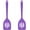 Purple, variant on 2Pcs Small Silicone Turner High Heat Resistant Slotted Spatula for Fish, Eggs, Pancakes and More