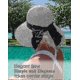 thumbnail image 4 of 2025 A Ladies, Foldable, Wide Brim Straw Summer Beach and Sun Hat with UPF 50, a Ponytail Bowknot, 4 of 5