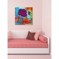 thumbnail image 2 of "Purple Flower" Painting Print on Wrapped Canvas, 2 of 6