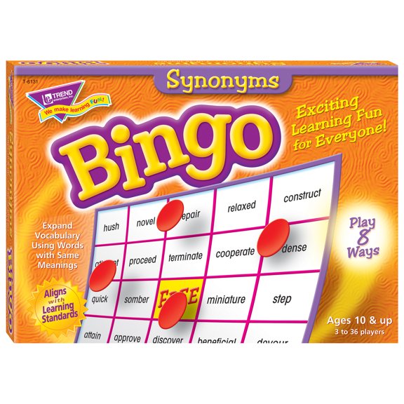 Trend Enterprises Synonyms Bingo Game