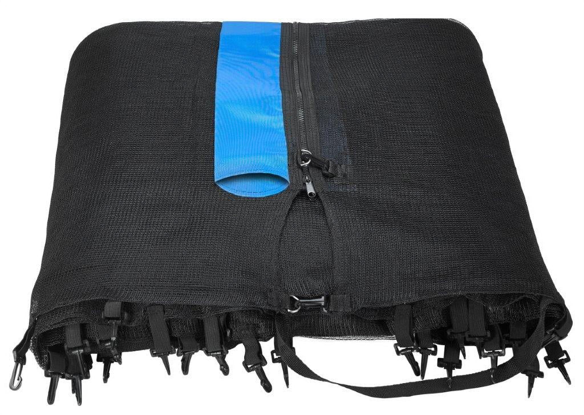 Machrus Upper Bounce Trampoline Net - Trampoline Safety Net Fits 7.5 ft Round Trampoline using 6 Straight poles- Breathable UV and Weather-Resistant Trampoline Net Replacement