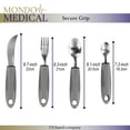 thumbnail image 2 of Mondo Medical 4pc Weighted Utensils for Hand Tremors Arthritis Parkinsons, 2 of 2