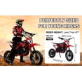 thumbnail image 5 of Dapmiu 36V 500W High Performance E-Dirt Bike&nbsp;- Front Disc Brake & 15" Large Tires, LED Battery Indicator, Red & Black, 5 of 8