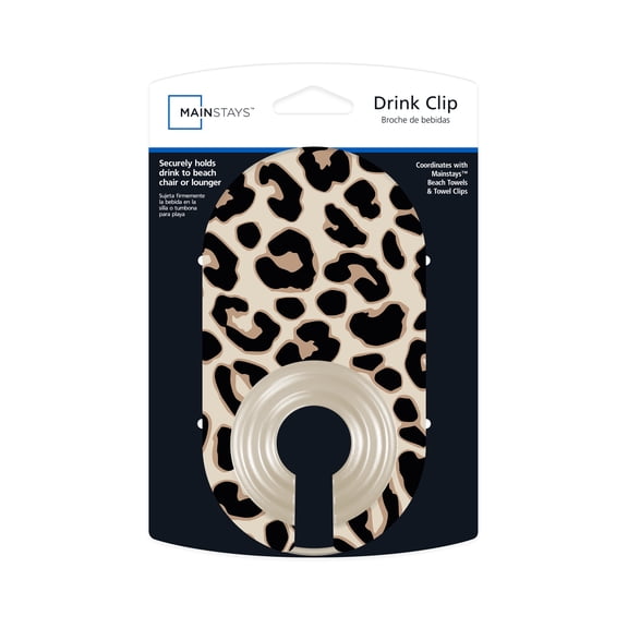 Mainstays Drink Clip, Leopard