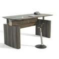 thumbnail image 1 of 72 in. Medina Height-Adjustable Curved Front Desk - Gray Steel, 1 of 1