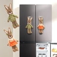 thumbnail image 1 of Easter Bunny Refrigerator Handle Covers for Kitchen Appliances with Festive Holiday Decor, 1 of 9