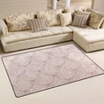 thumbnail image 2 of SKYSONIC Lightweight Non Slip Carpet Mats Area Soft Rugs Floor Mat Rug Decoration for Kids Room Living Room 60 x 39 inches Rose Gold Glitter Print Mermaid Scales, 2 of 6