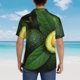 thumbnail image 4 of Fotbe Fresh Avocados Camisa Hawaiana para Hombre Unisex – Camisa Casual de Verano con Botones de Manga Corta de Algodón y Lino,Medium, 4 of 7