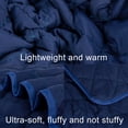 thumbnail image 2 of Ultra Soft Microfiber Toddler Comforter - Down Alternative Lightweight Crib Quilted Blanket, 39" x 47", Navy Blue, Ntbay, 2 of 5
