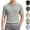 #01 Light Gray, variant on Men's Knit Polo Shirts Short Sleeve Textured Stretchy Tops Old Money Style Casual Vintage Golf Shirts ,XXL,Black