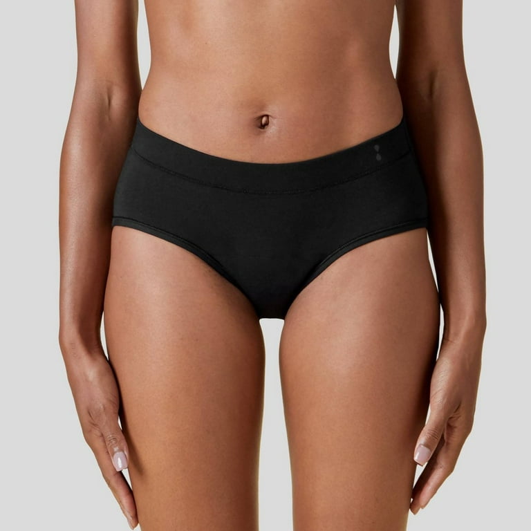 Thinx for All Women's Super Absorbency Brief Period Underwear - Black S -  NEW 
