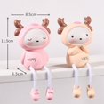 thumbnail image 2 of Coofit 2PCS Resin Ornament Creative Lovely Long Leg Tabletop Ornament Desk Decoration, 2 of 5