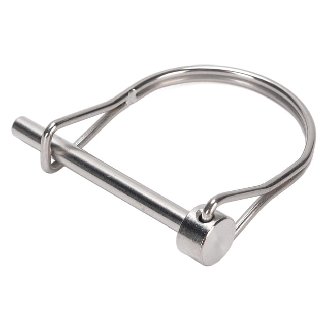1PC Stainless Steel 316 PTO Pin Round Arch Wire Shaft Locking Lock Pin Safety Coupler Pin Retainer Farm Trailers Wagons Lawn Garden