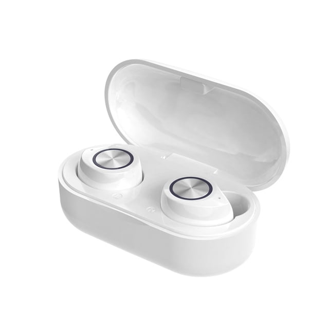 TW60 Auricular Bluetooth Estéreo Envolvente Auriculares inalámbricos verdaderos Reducción de ruido Auriculares TWS, Blanco AweSitey EL1387-01B