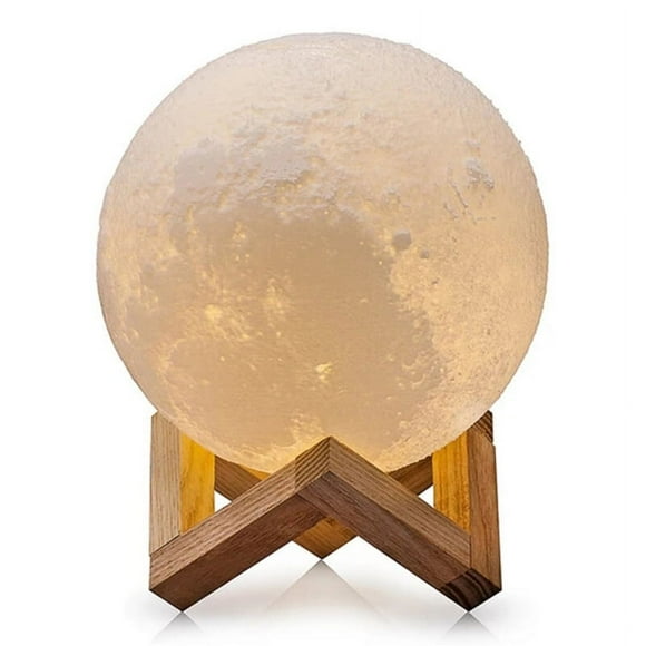 3D Moon Lamp, LED Night Light Touch Luna Lamp 3 Colors, 15cm/5.9inch Diameter