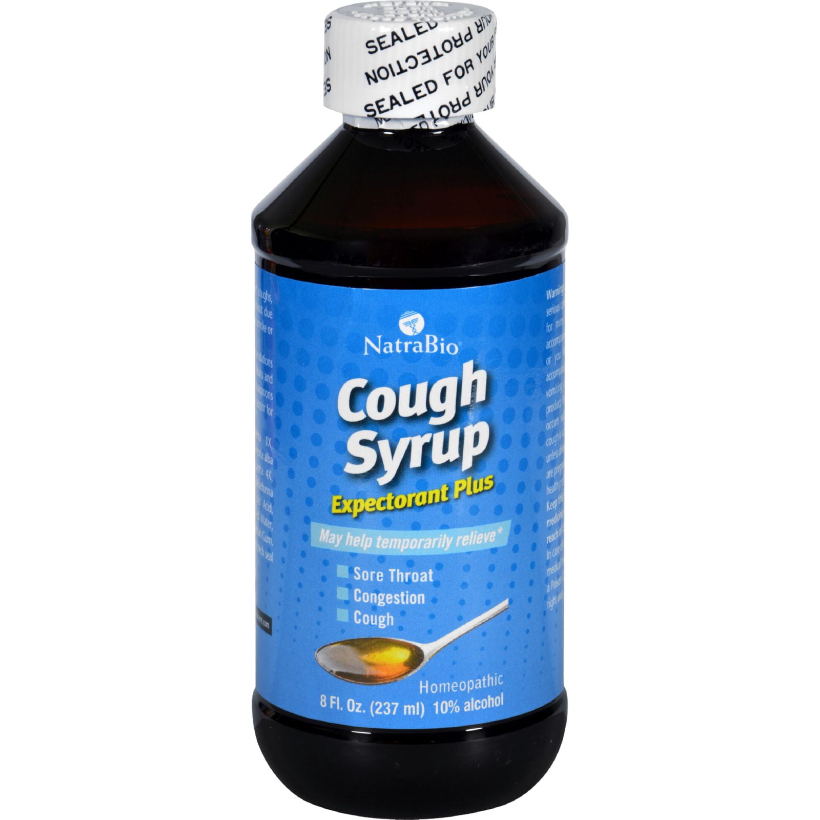 NatraBio Cough Syrup Expectorant Plus 8 fl oz