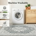 thumbnail image 4 of CHITOOMA 9'x12' Area Rugs for Living Room, Soft Vintage Rugs for Bedroom Office Machine Washable Rugs for Dining Room Distressed Non-Slip Carpet, 4 of 7