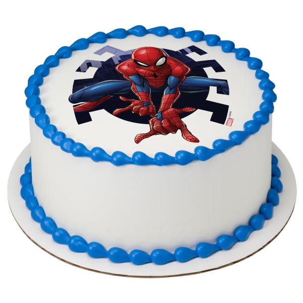 Spiderman 7 Inch Edible Image Cake Cupcake Toppers PARTY/ CAKE BIRTHDAY 