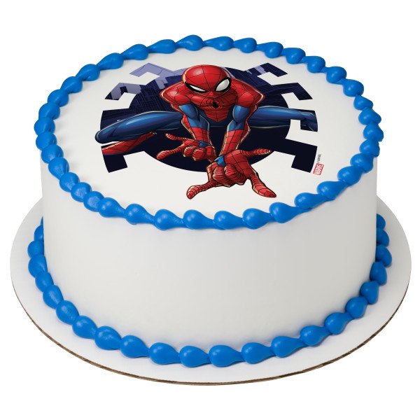 Marvel's SpiderMan  Edible Image Cake Topper (8" Round) Walmart