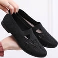 thumbnail image 7 of Wensltd Women Solid Color Breathable Knitted Ballet Flats Comfy Lightweight Round Toe Casual Walking Shoes, 7 of 7