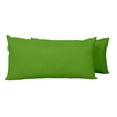 thumbnail image 2 of Vargottam Indoor/Outdoor Polyester Fabric Lumbar Pillow With Insert, All-Weather Waterproof Decorative Throw Pillow for Patio Furniture-Set of 2 - Green, 2 of 5