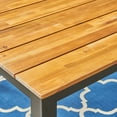 thumbnail image 5 of CoSoTower 70'' Outdoor Acacia Wood Dining Table With Iron Legs, 5 of 9