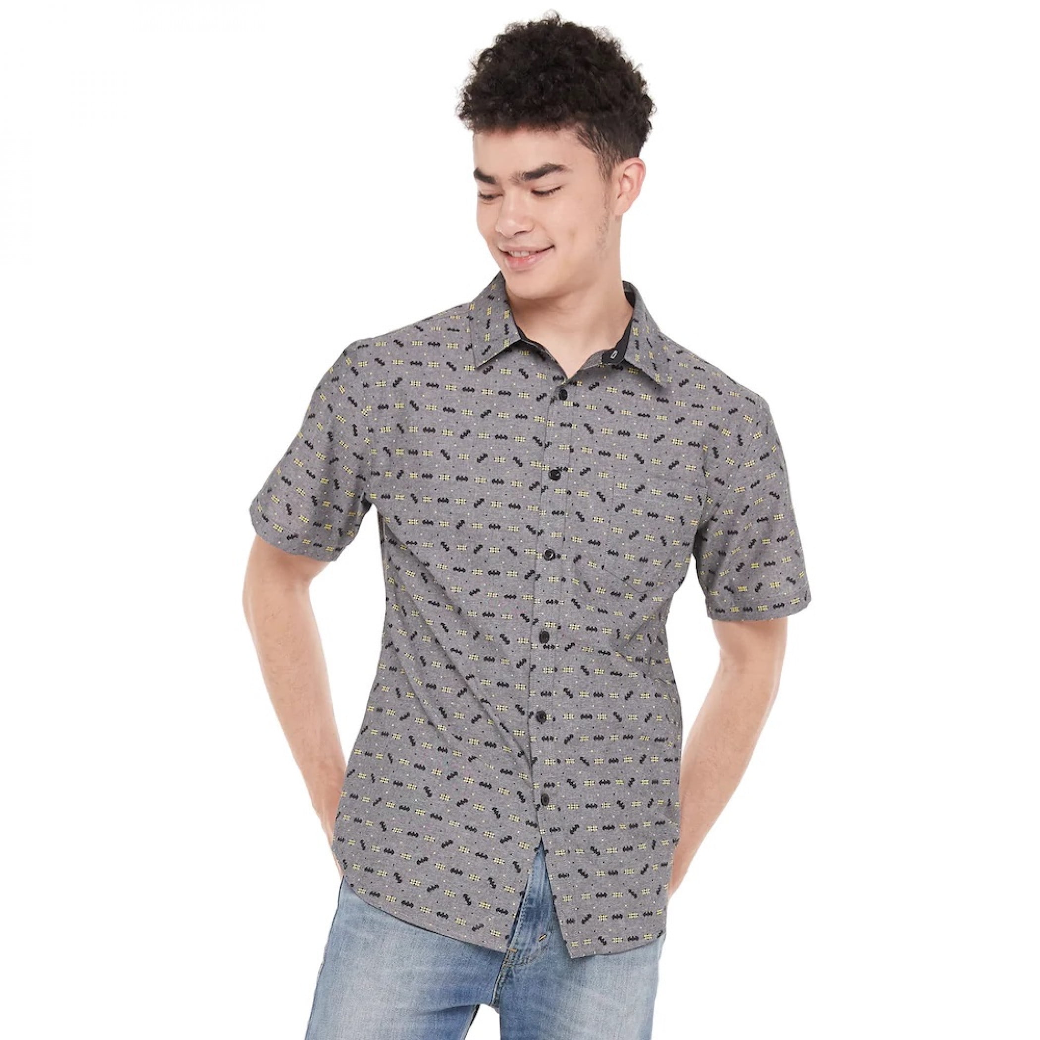 batman button down shirt