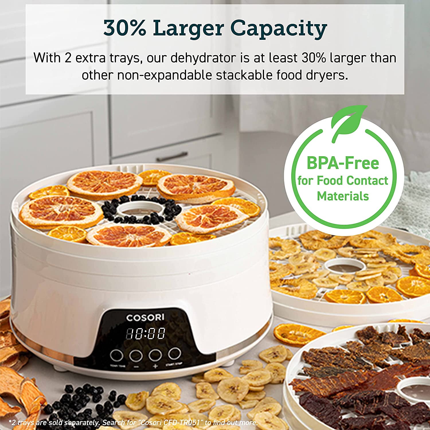 COSORI Food Dehydrator for Jerky, Meat, Herbs, Fruits, and Vegetables with  5 Trays - (SHIPS IN 1-2 WEEKS)