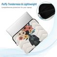 thumbnail image 2 of FORMRS 15-15.6 inch Laptop Sleeve Case Soft Carrying Quilted Computer Bag Cover, Black Flowers, 2 of 7